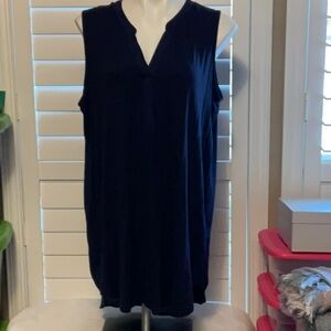 Papermoon Navy Sleeveless Blouse